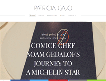 Tablet Screenshot of patriciagajo.com